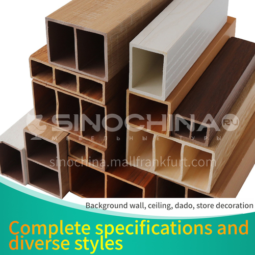 Waterproof and fireproof ecological wood square wooden buckle ceiling XCFM